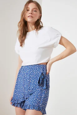 Falda pantalón corta estampada