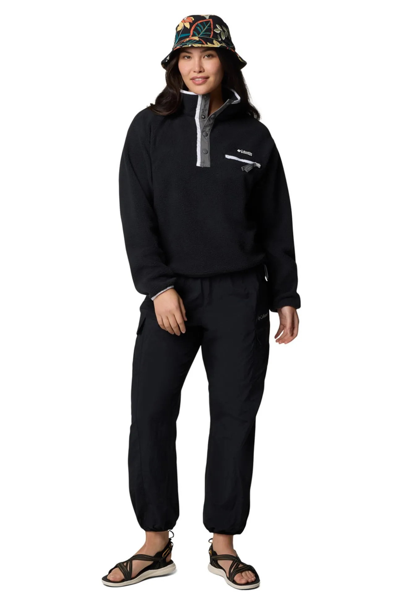 Forro polar sherpa corto con cierre medio Helvetia&trade; II para mujer