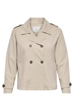 Gabardina corta talla grande