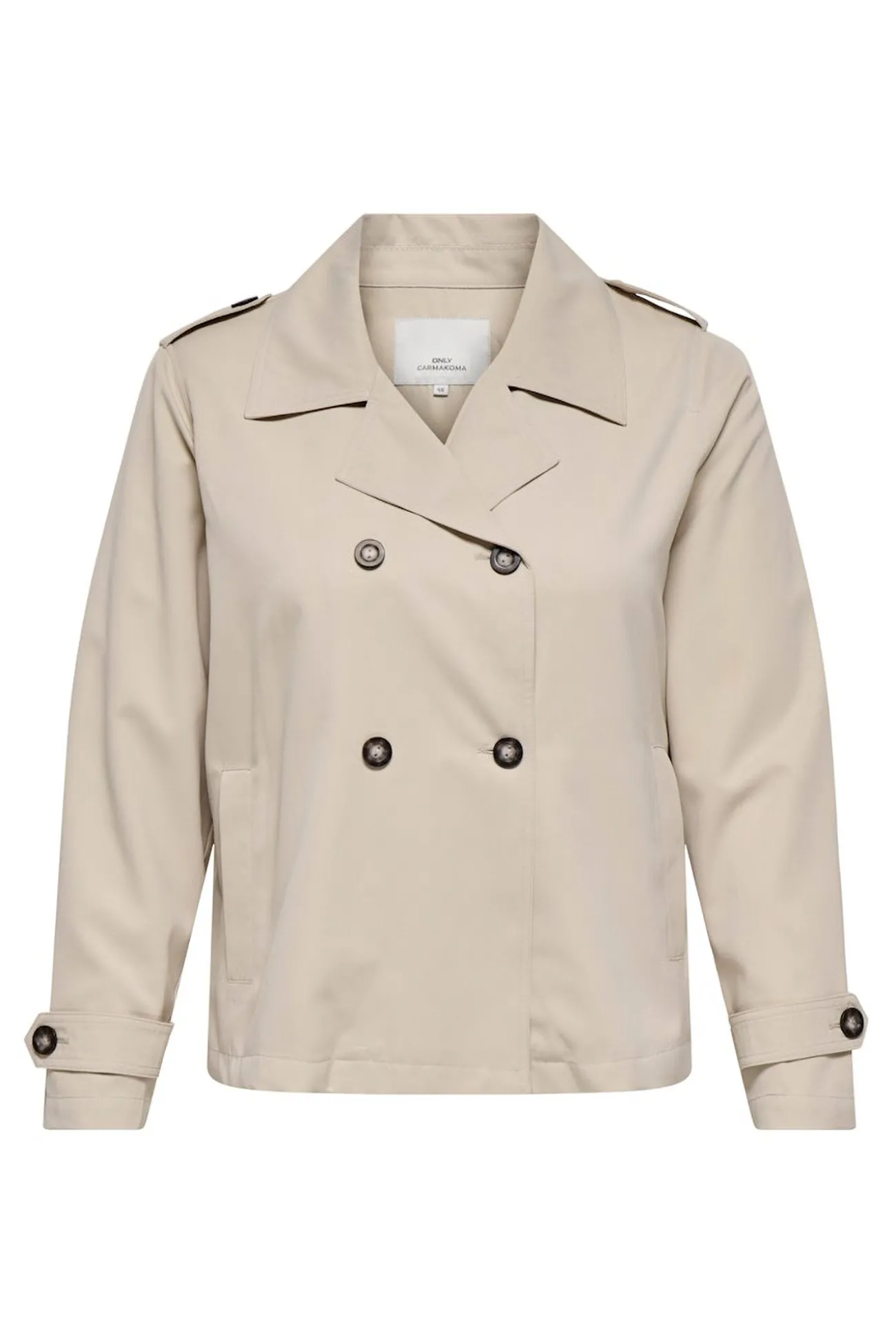 Gabardina corta talla grande