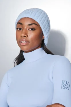 Gorro punto azul beb&eacute;