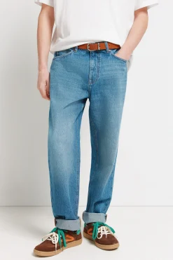 Jeans lavado medio straight fit