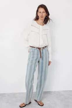 Jeans rayas Recto