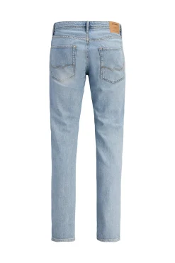 Jeans regular tiro medio lavado