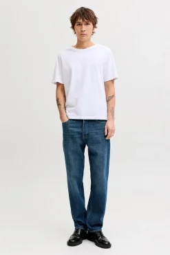 Jeans relaxed tiro alto algod&oacute;n