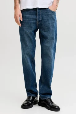 Jeans relaxed tiro alto algod&oacute;n