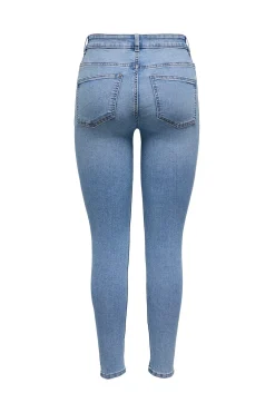 Jeans skinny tiro alto