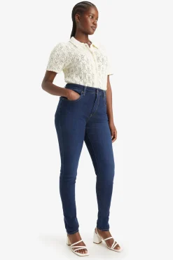 Jeans Skinny Tiro Alto