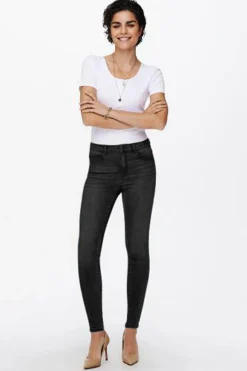 Jeans Skinny Tiro Alto