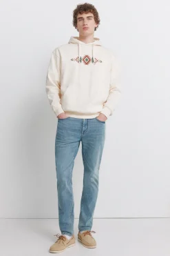 Jeans sobretintado lavado medio skinny fit