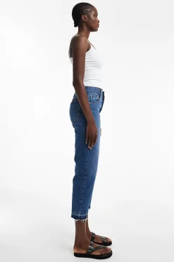 Jeans straight fit cropped.