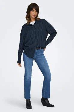 Jeans Straight Tiro Medio