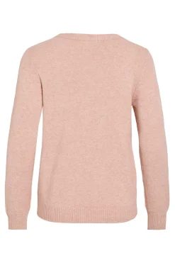 Jersey con cuello redondo de viscosa