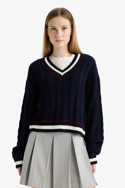 Jersey de cuello pico