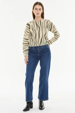 Jersey estampado efecto animal print