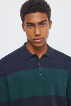 Jersey raya cuello polo