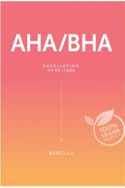 Mascarilla de tejido iluminadora con AHA y BHA