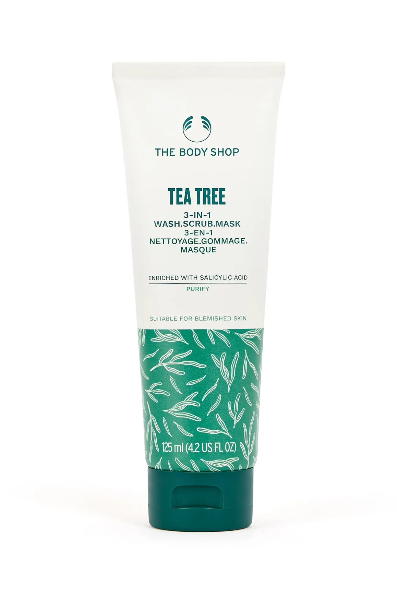 Mascarilla Exfoliante Facial 3 en 1 Árbol de Té 125ml