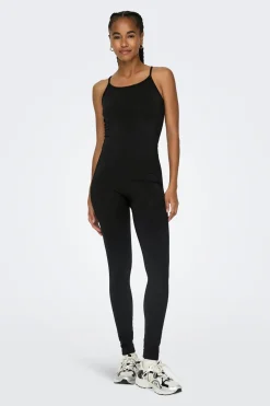 Mono seamless negro tirantes canal&eacute;