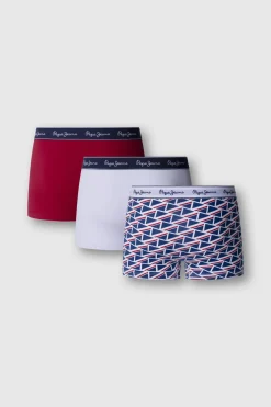 Pack 3 boxer liso y geometrico