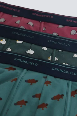 Pack 3 boxers animales