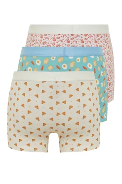 Pack 3 boxers de algod&oacute;n multicolor