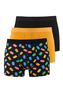 Pack 3 boxers lisos de algod&oacute;n