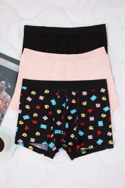 Pack 3 boxers lisos de algod&oacute;n