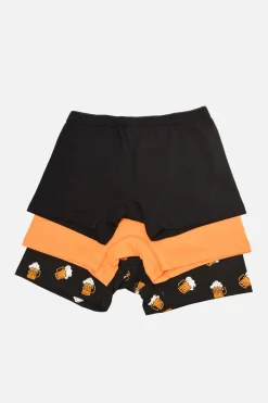 Pack 3 boxers lisos de algod&oacute;n