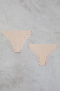 Pack 2 brgas brasile&ntilde;as nude laser cut