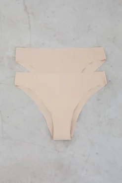 Pack 2 brgas brasile&ntilde;as nude laser cut