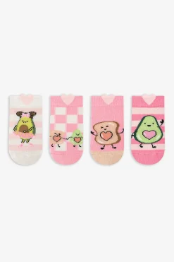 Pack 4 calcetines cortos aguacate