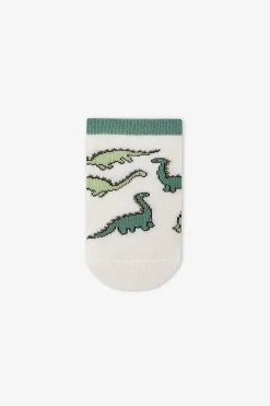 Pack 3 calcetines cortos dino rayas