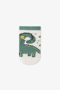 Pack 3 calcetines cortos dino rayas