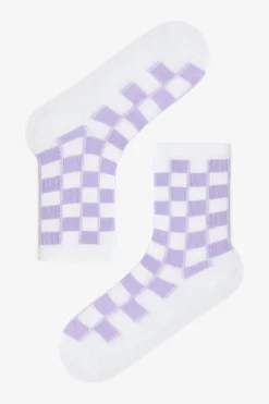 Pack 3 calcetines tobilleros cuadros
