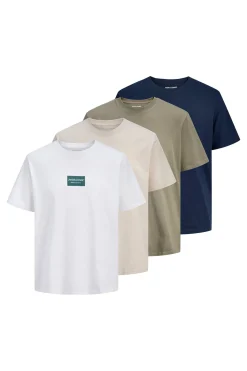 Pack cuatro camisetas de algod&oacute;n
