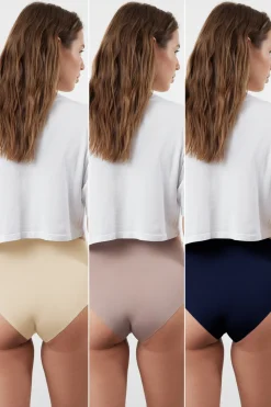 Pack de 3 bragas altas invisibles