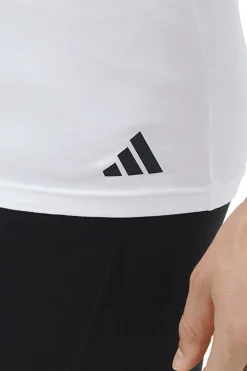 Pack de 2 camisetas de cuello pico de algod&oacute;n el&aacute;stico para hombre