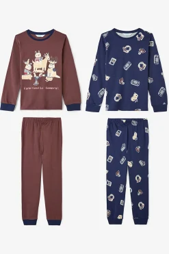 Pack de 2 pijamas de manga larga de algodón Farm-Tastic para niño