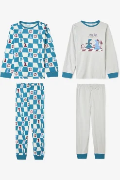 Pack de 2 pijamas largos de dinosaurios Chess Time para niños