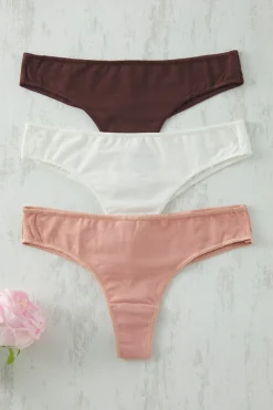 Pack de 3 tangas lisos