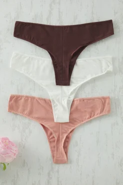 Pack de 3 tangas lisos