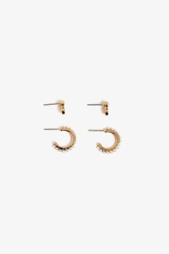 Pack de Pendientes con Aro Efecto Perla