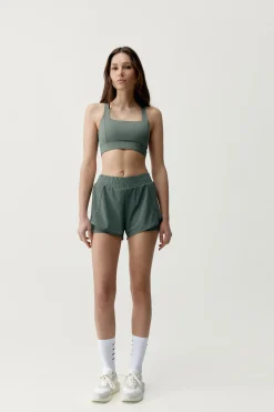 Pantal&oacute;n corto deportivo Padma 2.0 verde