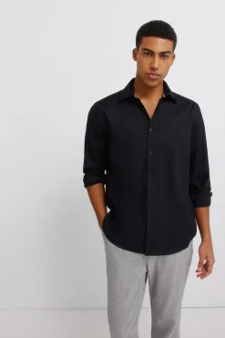 Pantal&oacute;n estructura lino comfort slim fit