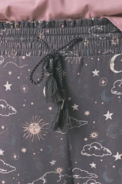Pantal&oacute;n largo 100% algod&oacute;n estampado astral