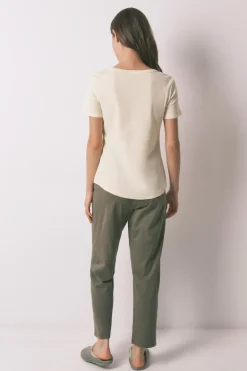 Pantal&oacute;n largo algod&oacute;n verde