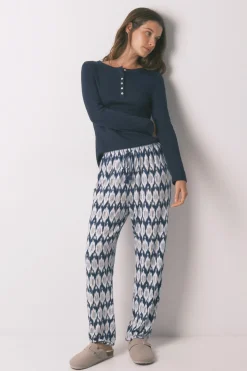 Pantal&oacute;n largo estampado boho