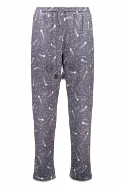 Pantal&oacute;n largo punto c&aacute;lido suave estrellas grises