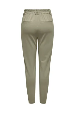 Pantal&oacute;n largo recto cintura alta el&aacute;stica